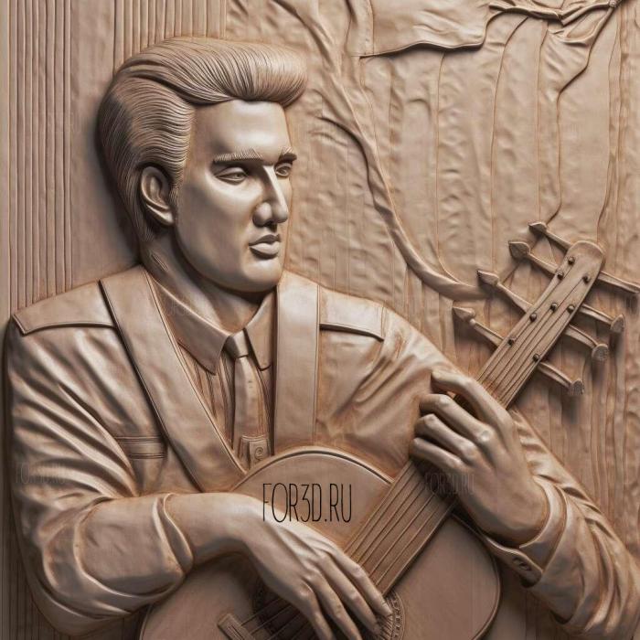 Elvis Presley 4 stl model for CNC